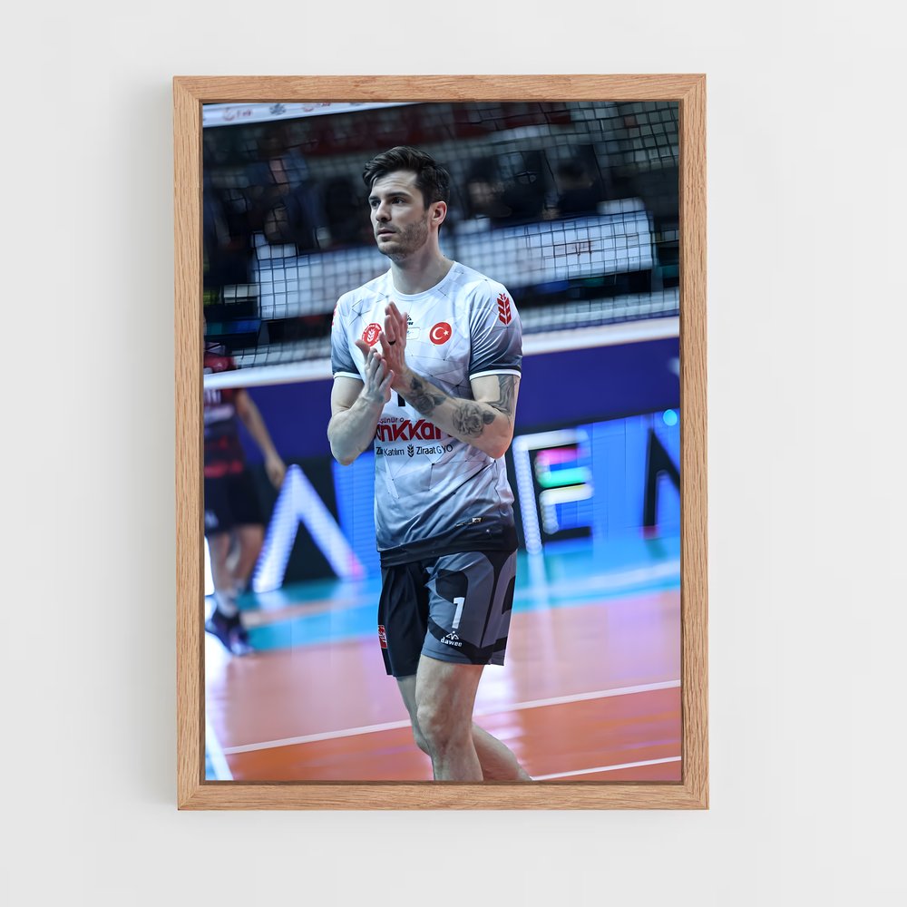Poster Match de Plage – affiche Volleyball (vue 4)